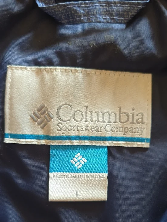 Columbia navy hooded shell jacket - Picture 2 of 3